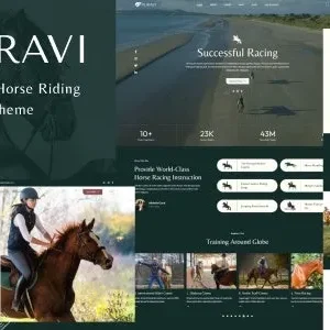 Puravi - Equestrian Club & Horse Riding Sports Theme