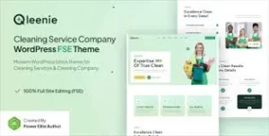 Qleenie – Cleaning Service Company FSE WordPress Theme