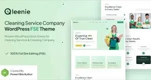 Qleenie – Cleaning Service Company FSE WordPress Theme
