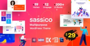 Sassico  – Multipurpose Saas Startup Agency WordPress Theme