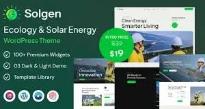 Solgen – Ecology & Solar Energy WordPress Theme