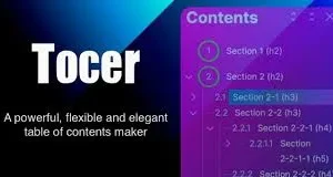 Tocer – table of contents maker WordPress plugin