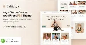 Tshivaga – Yoga Studio & Training Center FSE WordPress Theme