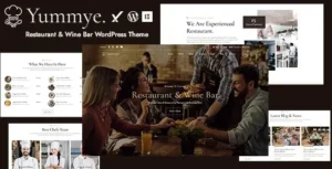 Yummye  – Restaurant & Wine Bar WordPress Theme