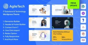 Agiletech – IT Solutions Service Technology Saas Software Startup WordPress Theme