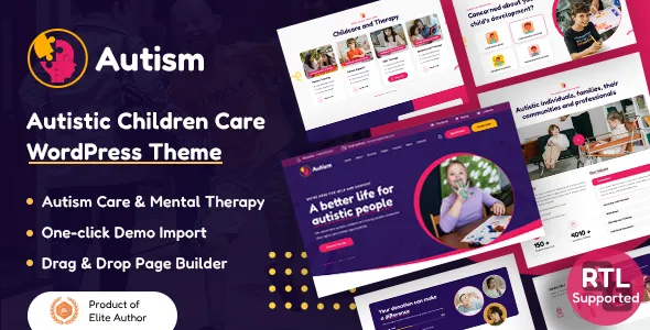 Autism - Autistic Children Care WordPress Theme