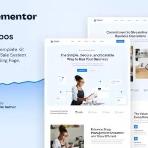 Axpos – Point Of Sale Software & SaaS Landing Page Elementor Template Kit