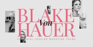 Blake von Hauer – Editorial Fashion Magazine Theme