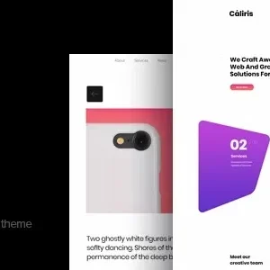 Caliris - Responsive One Page WordPress Theme