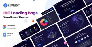 Cryptlight – ICO Landing Page WordPress Theme