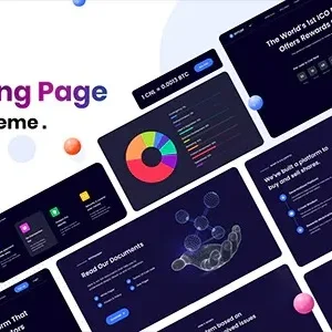 Cryptlight - ICO Landing Page WordPress Theme