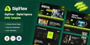 DigiFlow – Digital Agency WordPress Theme
