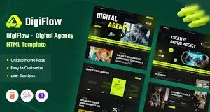 DigiFlow – Digital Agency WordPress Theme