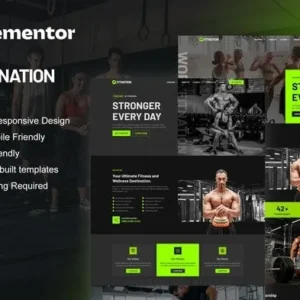 FitNation - Gym & Fitness Elementor Template Kit