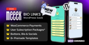 Meeek – Link in Bio SaaS (WordPress)