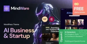 MindWare – AI Startup, AI App & Machine Learning WordPress Theme