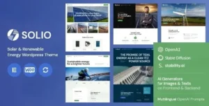 Solio – Solar & Renewable Energy WordPress Theme