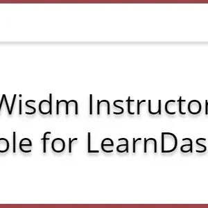 Wisdm Instructor Role for LearnDash