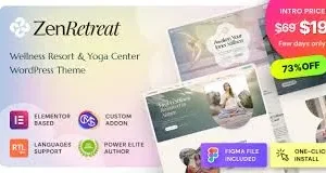 Zen Retreat – Wellness Resort, Spa & Yoga WordPress Theme