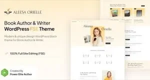 Aleesa – Book Author & Writer Gutenverse FSE WordPress Theme