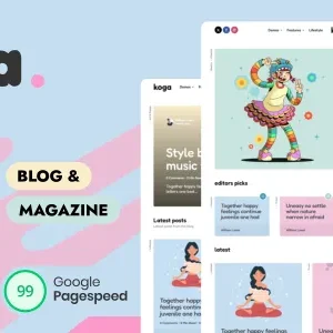 Koga - Blog & Magazine WordPress Theme