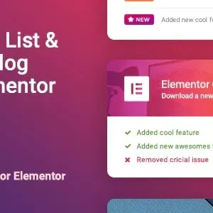 Logger -Changelog & Custom List for Elementor