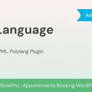 Multi Language Add-on for BookPro Plugin