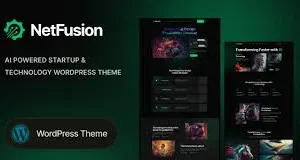 NetFusion – AI Powered Startup & Technology WordPress Theme
