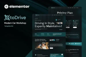 Otodrive – Modern Car Workshop Elementor Template Kit