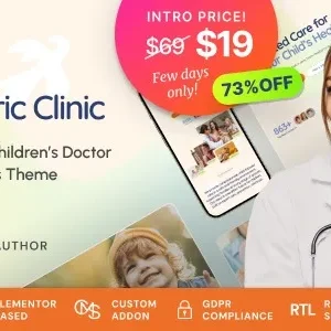 Pediatric Clinic – Children’s & Family Doctor Medical WordPress Theme