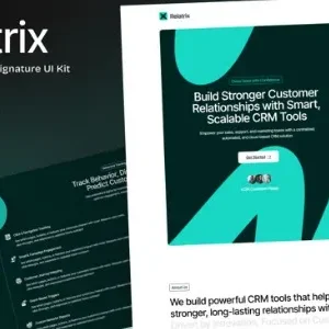 Relatrix – CRM SAAS Platform Elementor Template Kit