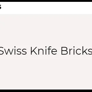 Swiss Knife Bricks