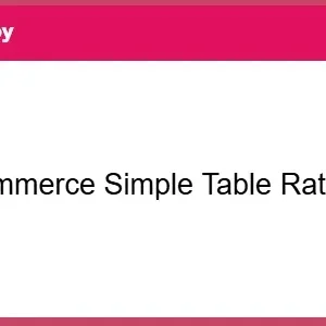 WPRuby WooCommerce Simple Table Rates Pro