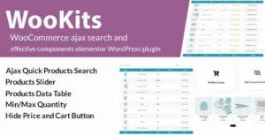 Wookits – WooCommerce ajax search and effective components elementor WordPress plugin