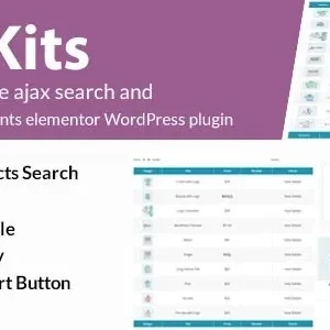 Wookits – WooCommerce ajax search and effective components elementor WordPress plugin