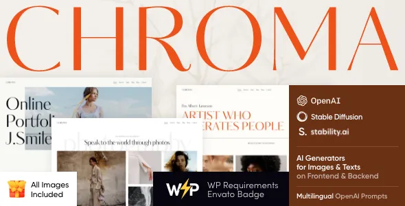 Chroma - Photography Portfolio WordPress Theme