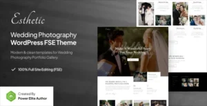 Esthetic – Wedding Photography WordPress Theme