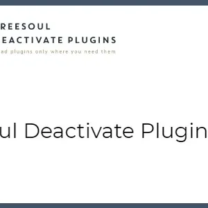 Freesoul Deactivate Plugins PRO