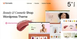 Komestic – Beauty & Cosmetics Shop WordPress Theme
