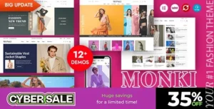 Monki – Elementor Fashion WooCommerce WordPress Theme