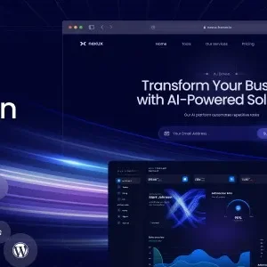 Nexux – AI Saas Landing Page WordPress Theme
