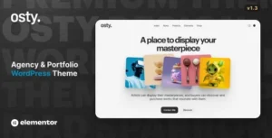 Osty – Creative Agency and Portfolio Theme