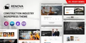 Renova – Construction Industry WordPress Theme