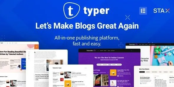 Typer - Amazing Blog and Multi Author Publishing Theme