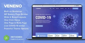Veneno – Coronavirus Information WordPress Theme
