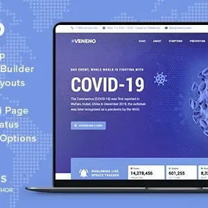 Veneno - Coronavirus Information WordPress Theme