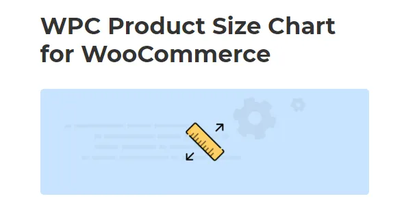 WPC Product Size Chart for WooCommerce