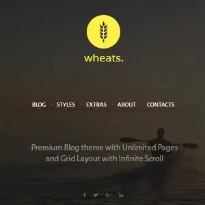 Wheats - Blogging WordPress Theme