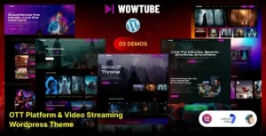 WowTube – OTT Platform & Video Streaming WordPress Theme