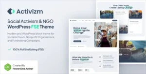 Activizm – Social Activism & NGO Gutenverse FSE WordPress Theme